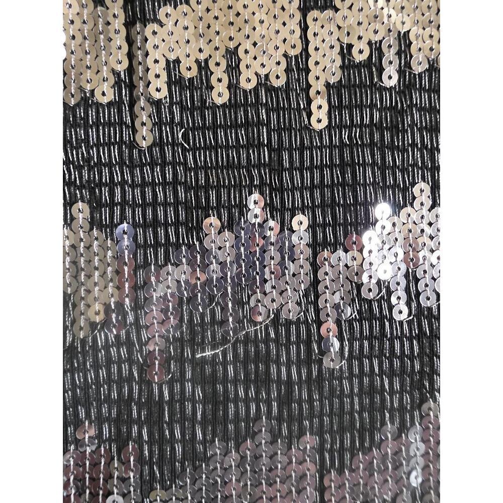 ⭐ Chico’s Sequin Tank Top – Black & Silver Sparkle – Size 0 - Picture 8 of 9